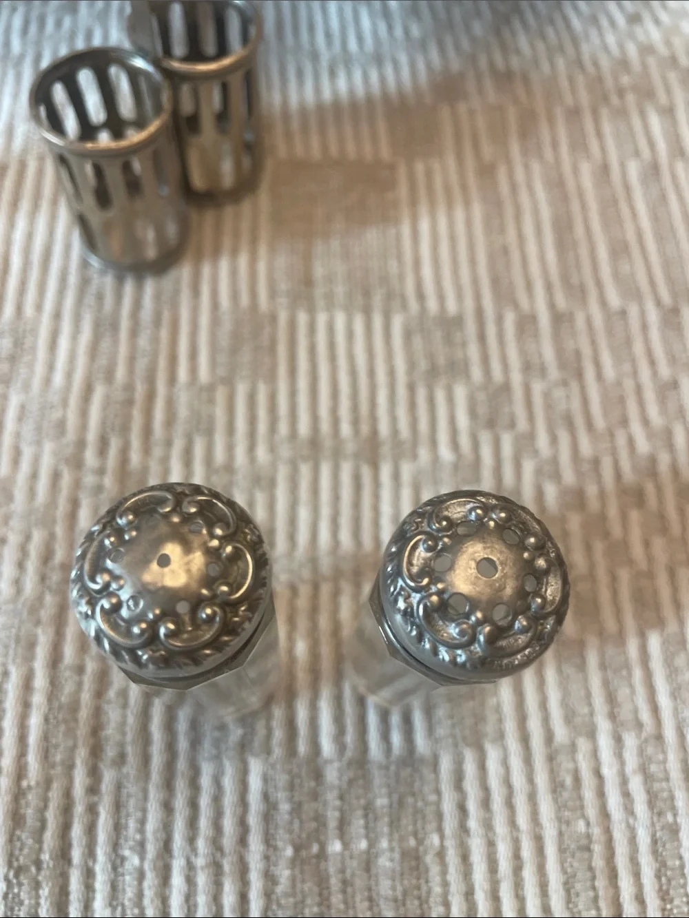 Antique Sterling Silver Salt and Peppershaker